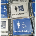 Personnaliser ABS Braille Signes Unisexe Toilet